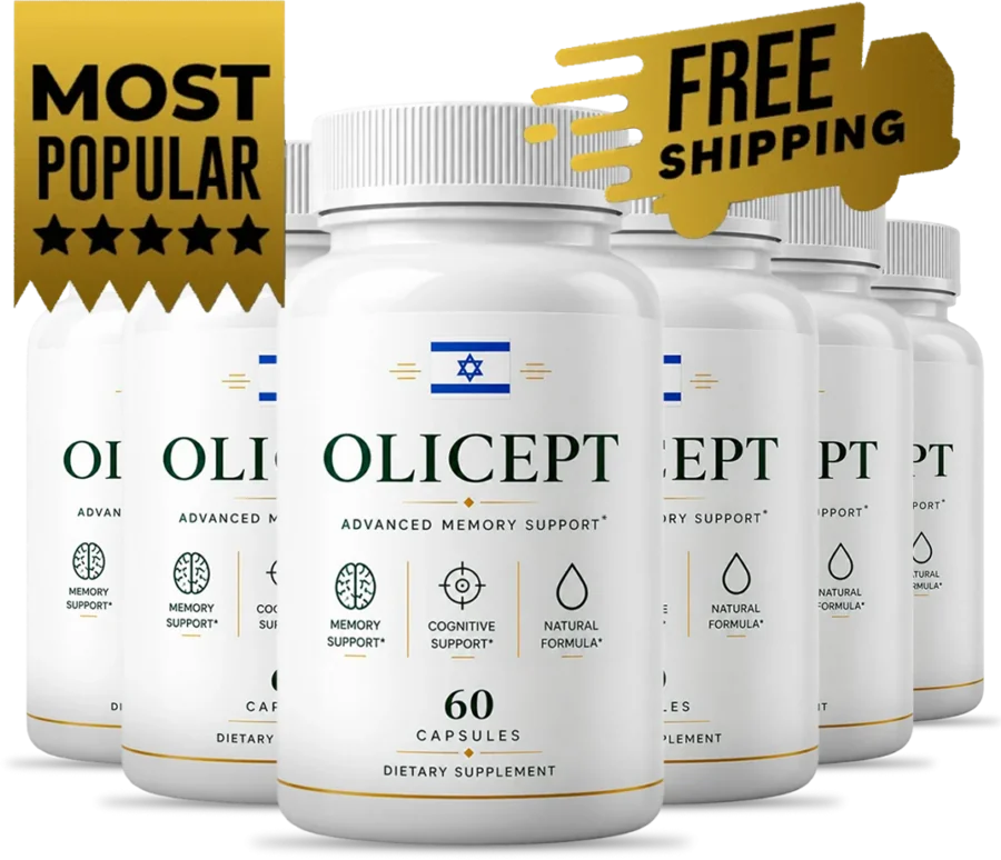 Olicept six bottle pack of memory support capsules